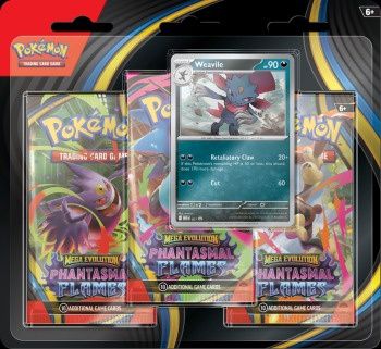 Pokémon ME02 Phantasmal Flames 3 Pack Blister