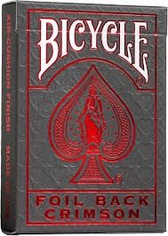 Bicycle - Metalluxe Red Crimson Black