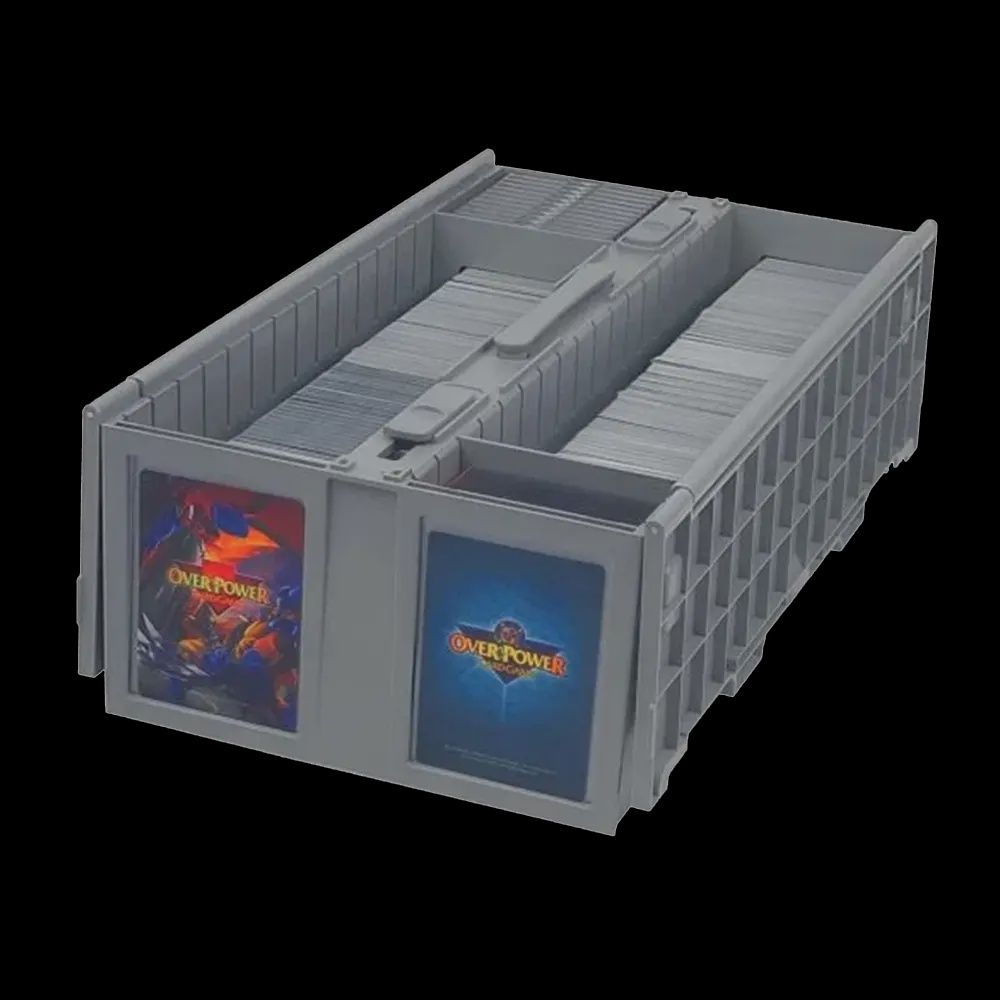 1,600CT Collectible Plastic Card Bin Grey