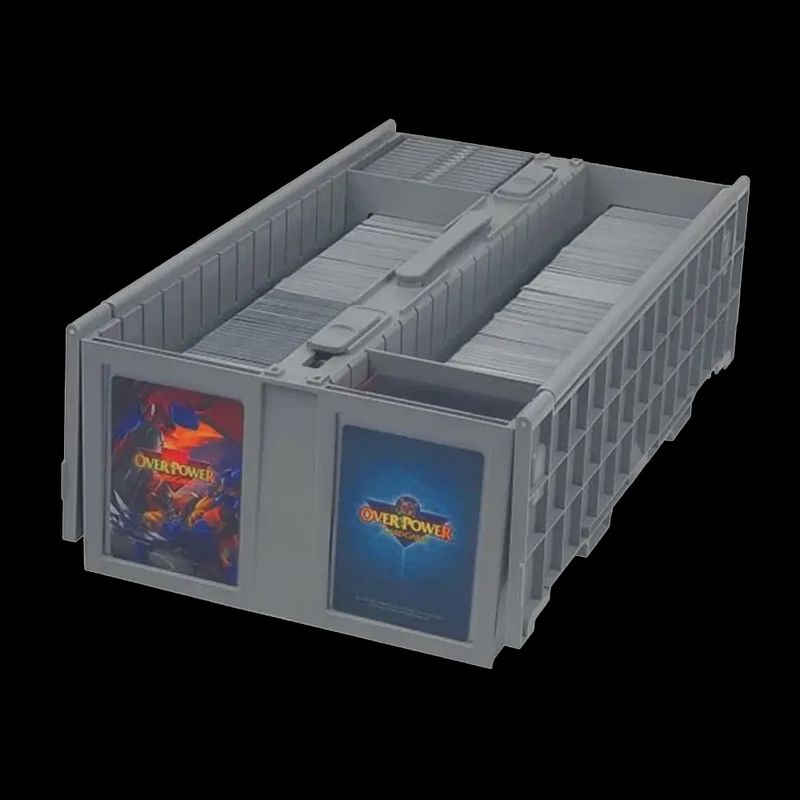 1,600CT Collectible Plastic Card Bin Grey