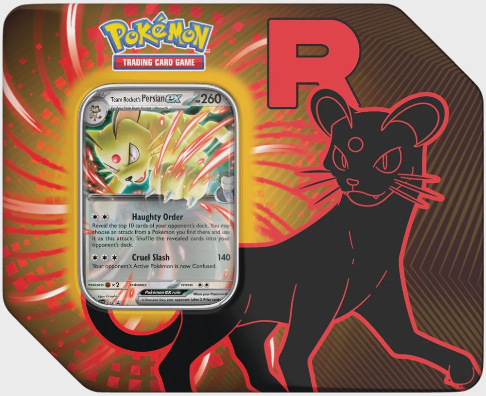 Pokémon 2025 Team Rocket Tin