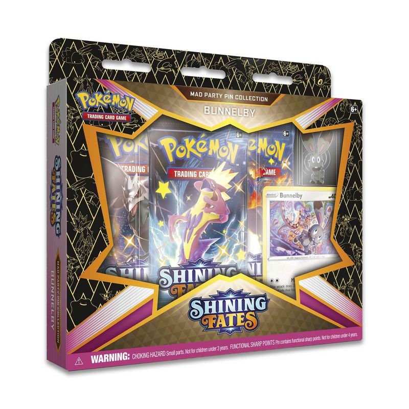 Pokémon Shining Fates Mad Party Pin Collection
