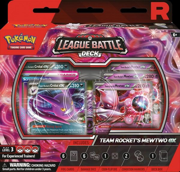 Pokemon Team Rocket&#39;s Mewtwo ex League Battle Deck