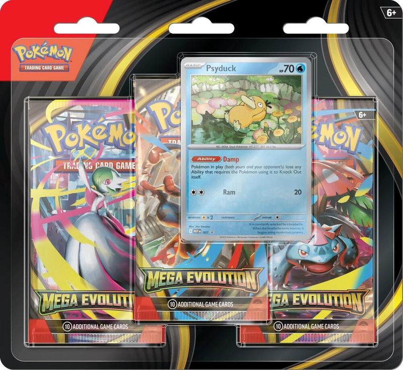Pokémon ME01 Mega Evolutions 3-Pack Blister