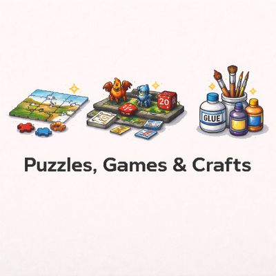 Puzzles, Games &amp; Crafts