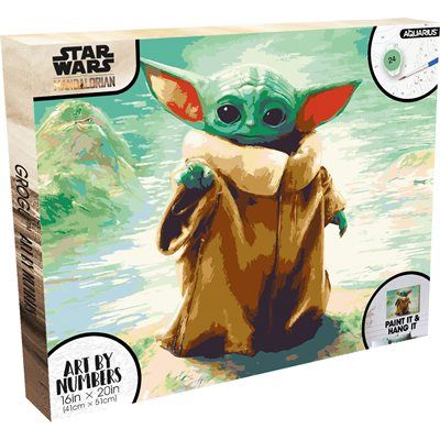 Mandalorian Grogu Paint by numbers