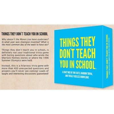 Things they don't teach you... game