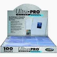 Ultra PRO Page 9 Pockets Silver Series 100CT