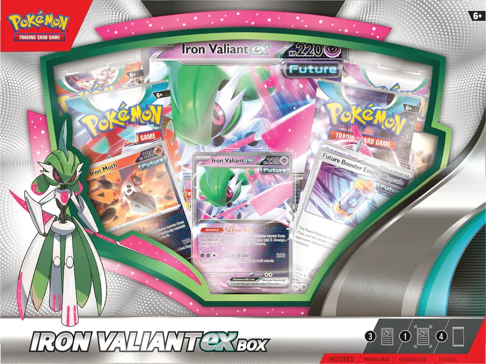 Pokémon Roaring Moon/Iron Valiant EX Box