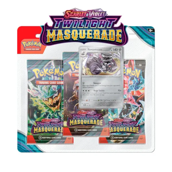 Pokémon SV6 Twilight Masquerade 3 Pack Blister (Random Promo)