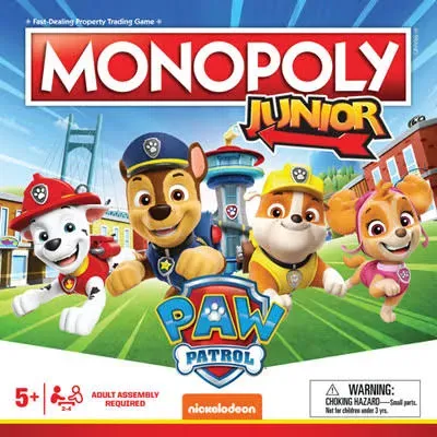 MONOPOLY JR PAW PATROL GAME