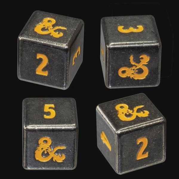 Dungeons &amp; Dragons Heavy Metal 4D6 Dice Set, Colour: Realmspace