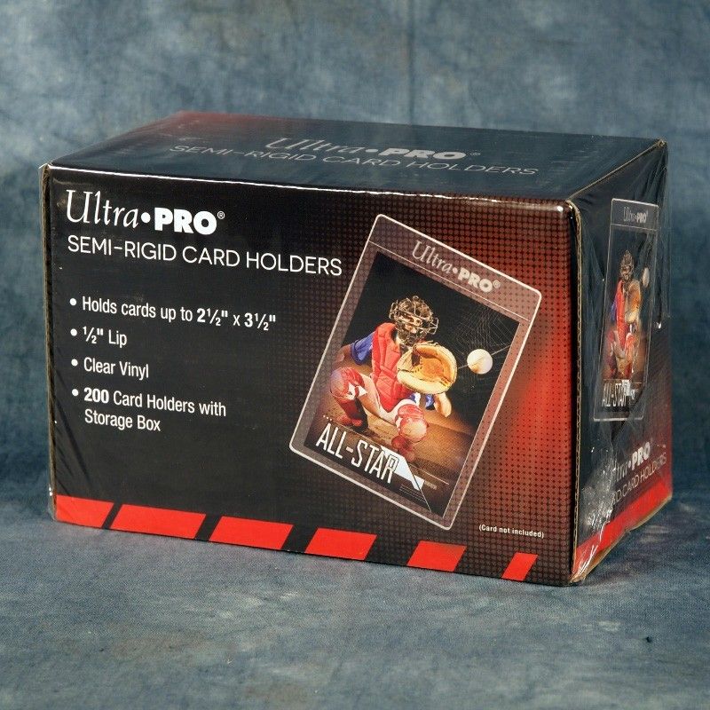 Ultra Pro Semi-Rigid Card Holders - 200CT Box, UP Sleeves Semi Rigid 200CT