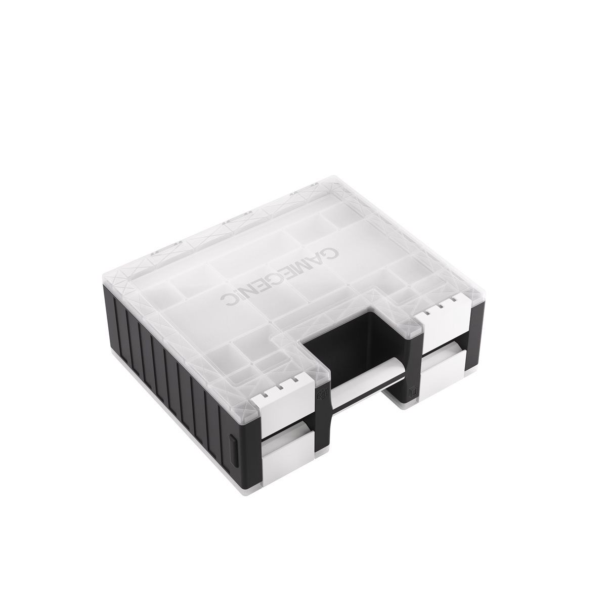 Game Castle Storage Case, Colour: Black/White/Clear