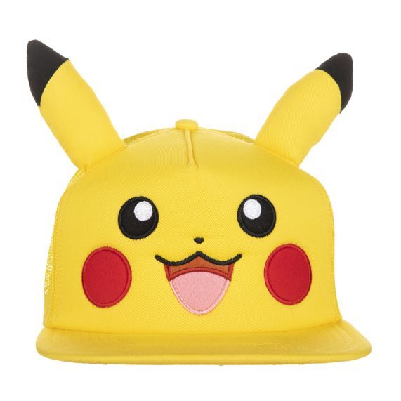 Pokémon Pikachu Bigface With Ears Snapback Hat