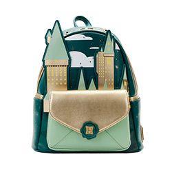 Loungefly Harry Potter Golden Hogwarts Castle Backpack
