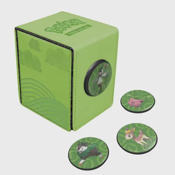 Ultra Pro Pokémon Alcove 4-Click Deck Box, Design: Morning Meadows