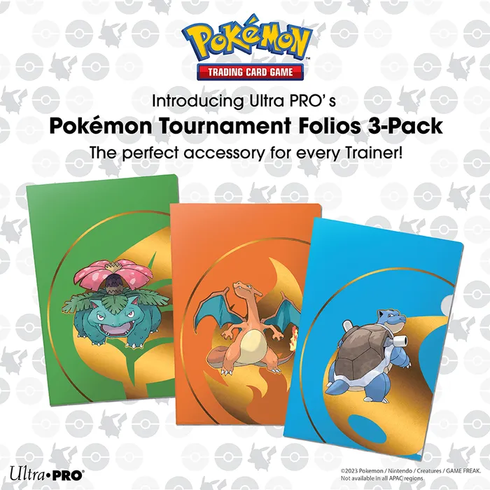 Ultra PRO Binder Pokémon Folio Tournament Pack 3CT, Character: Series 1