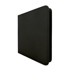 Pro Binder 12 Pocket Vivid Zippered Black Toploader Binder 80