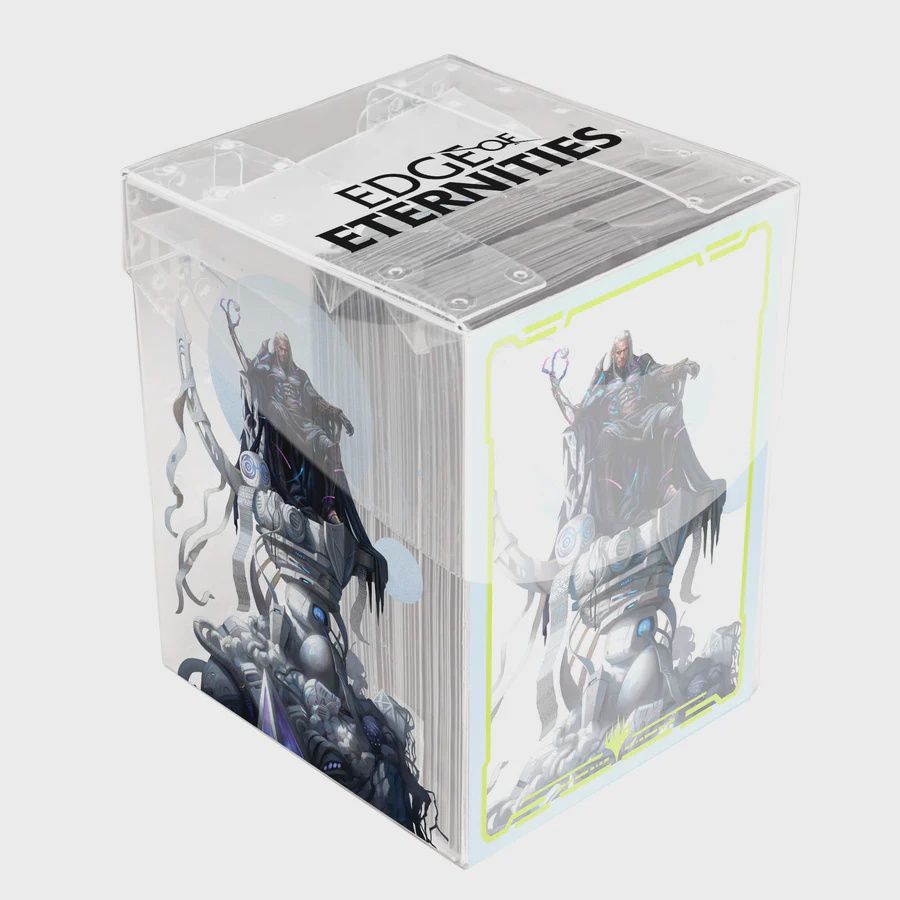 100ct Deck Protector Sleeves in Clear Box for Magic: The Gathering, Design: Edge of Eternities: Tezzeret
