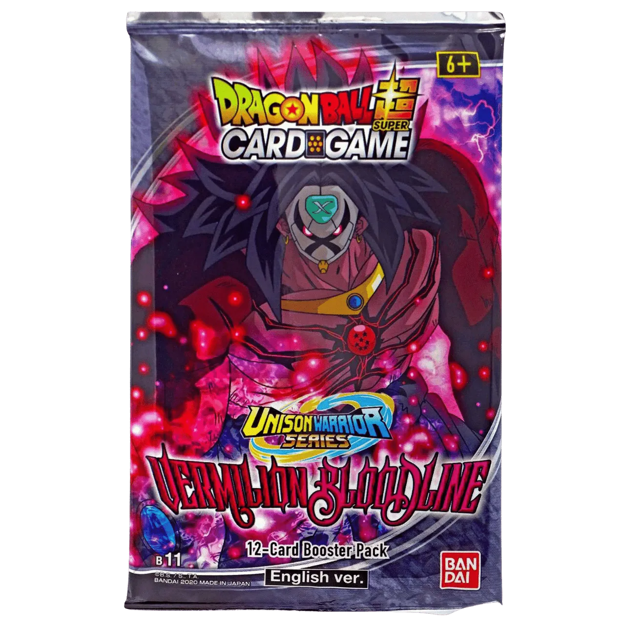 Dragon Ball Super 11 Unison Warriors 2 Vermillion 2nd Ed. Booster Pack