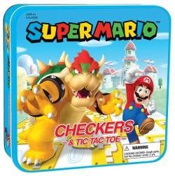 Checkers/TTT Combo Super Mario VS Bowser (Tin)