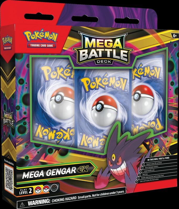 Pokémon Gengar Or Diancie EX Mega Battle Deck