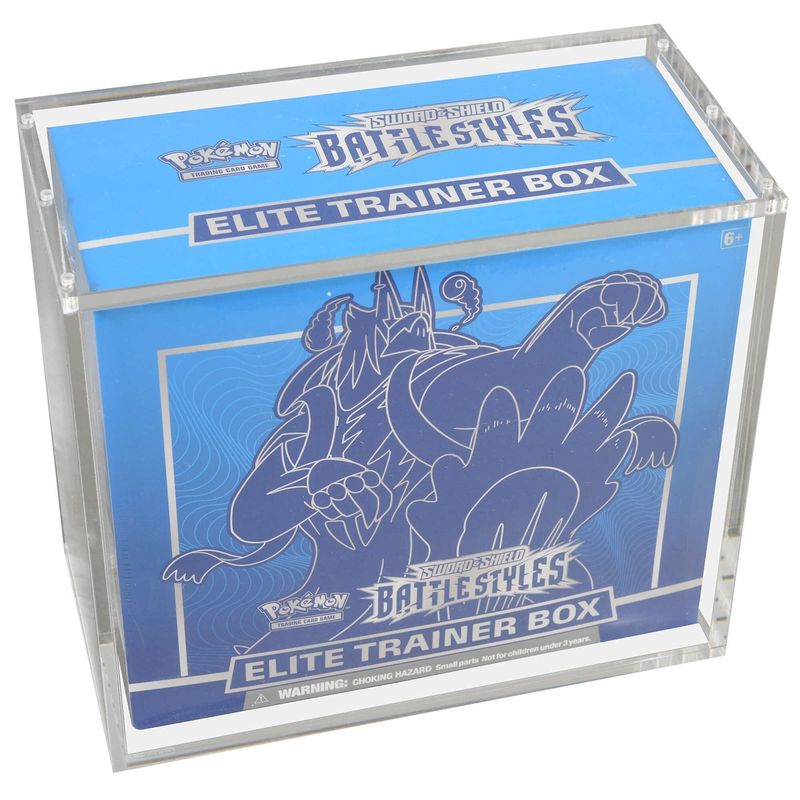 1x EVORETRO Acrylic Case for Pokémon ETB with Magnetic Lid