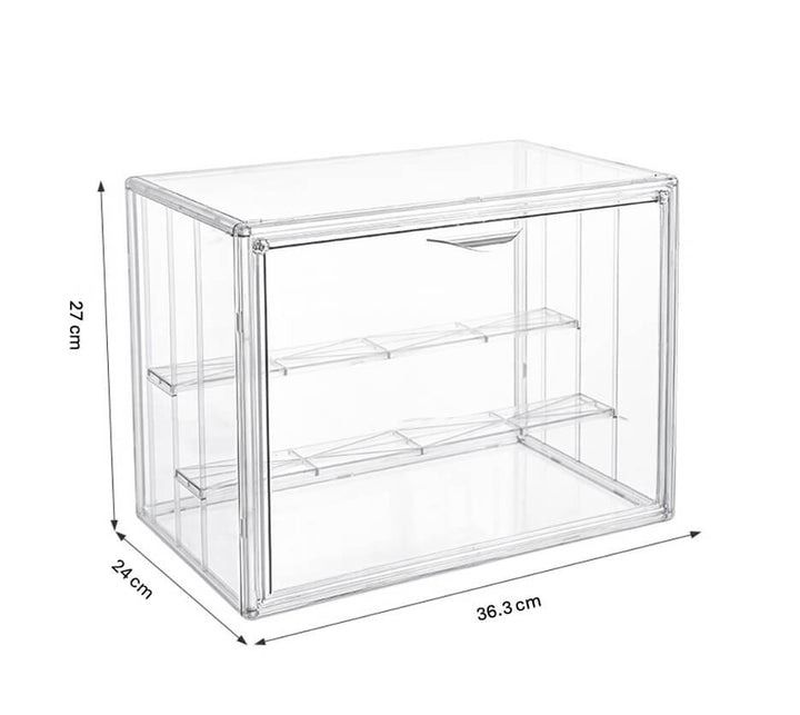 EVORETRO Stackable Collectible Display Box with Magnetic Closure