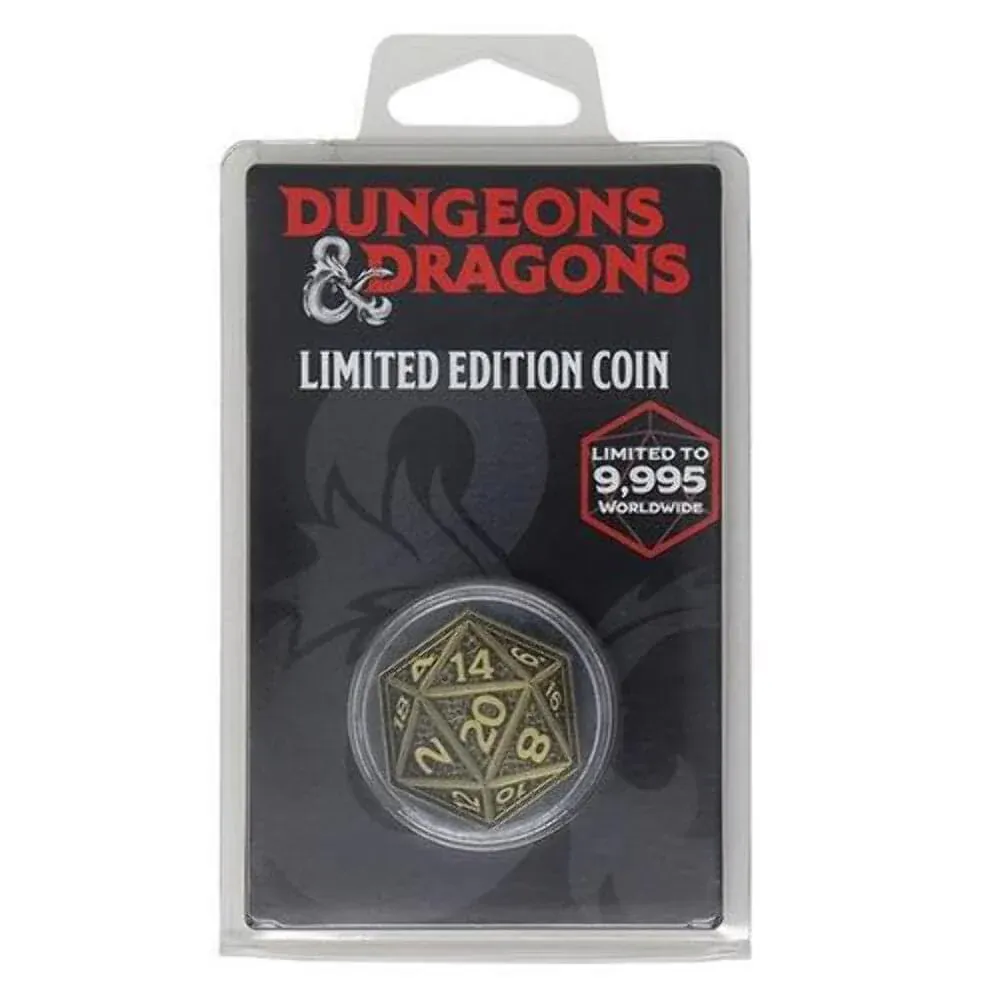 Dungeons &amp; Dragons 20-Sided Die Limited Edition Collector Coin