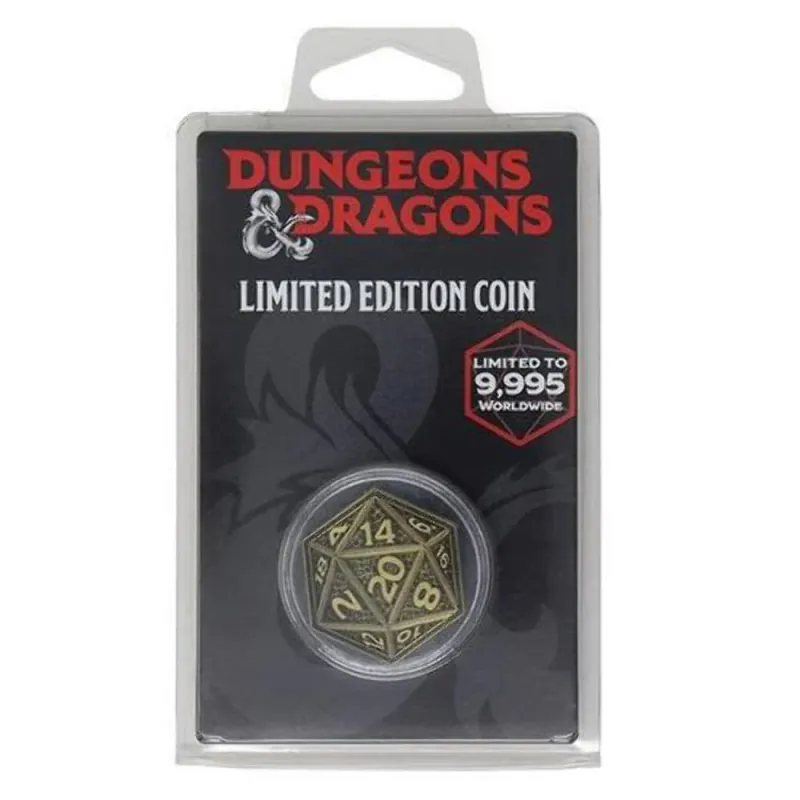 Dungeons &amp; Dragons 20-Sided Die Limited Edition Collector Coin