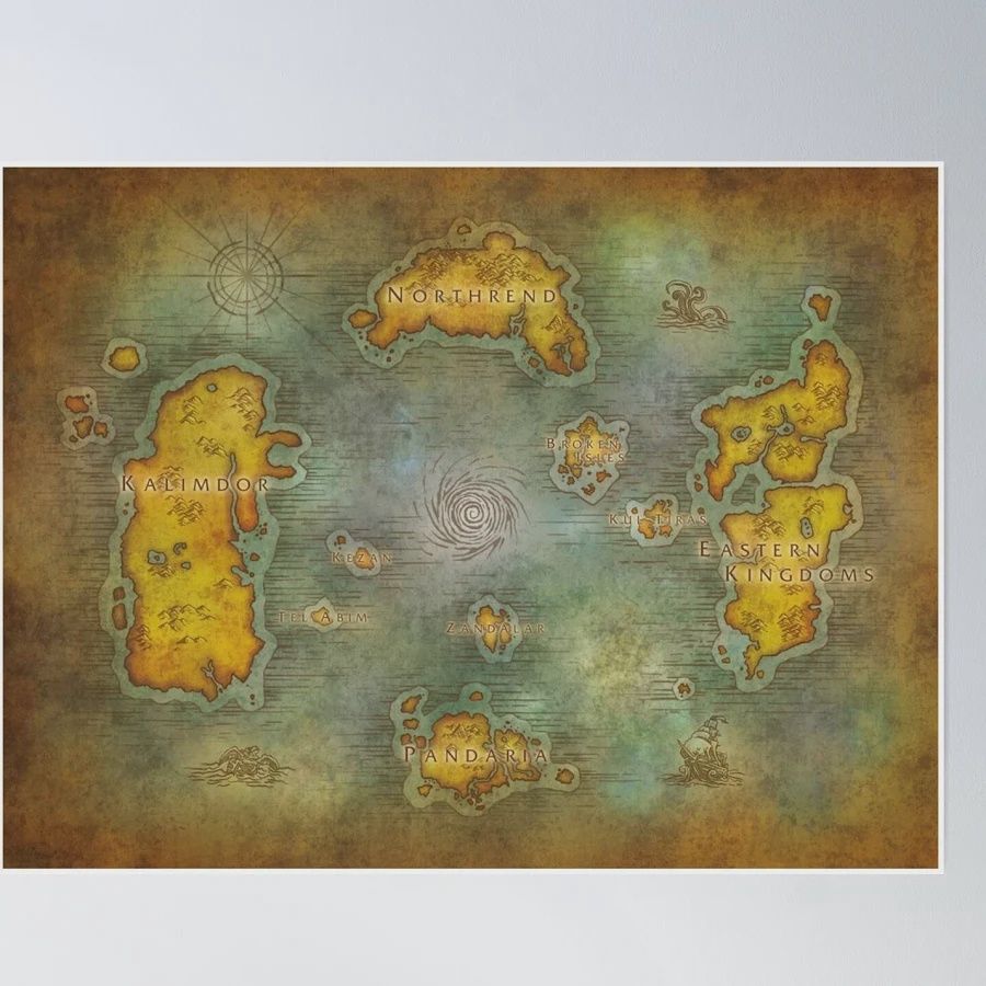 World of Warcraft Poster Maxi 91.5X61 Map