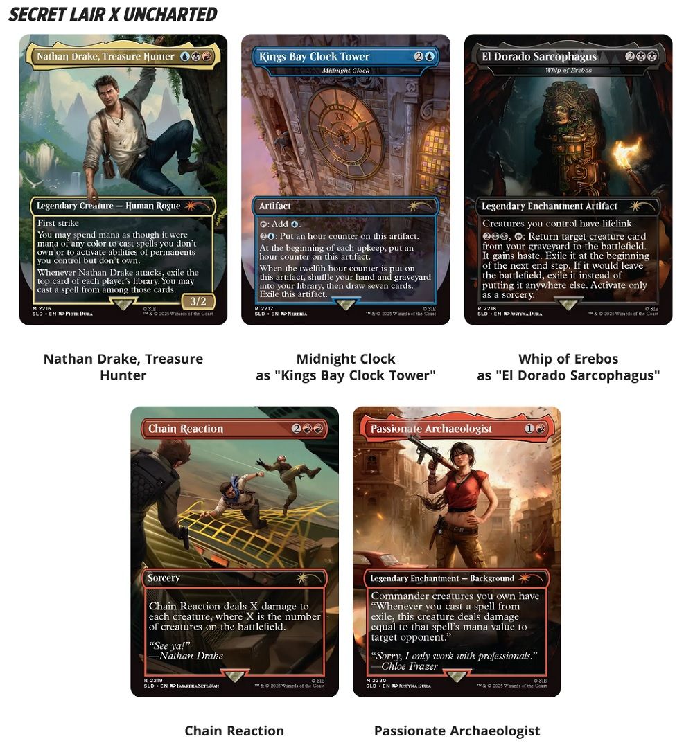 Magic: The Gathering – Secret Lair Playstation Super Drop Uncharted: Saga Of Thieves Regular