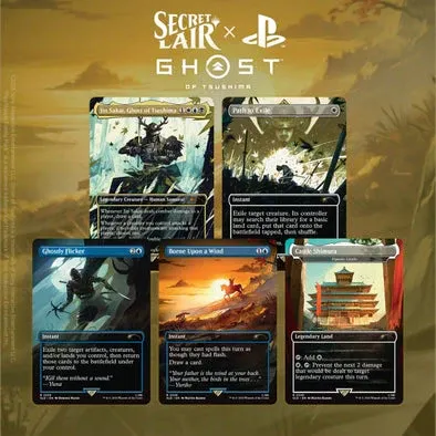 Magic: The Gathering – Secret Lair Playstation Super Drop Ghosts of Tsushima: Shadow Samurai Regular