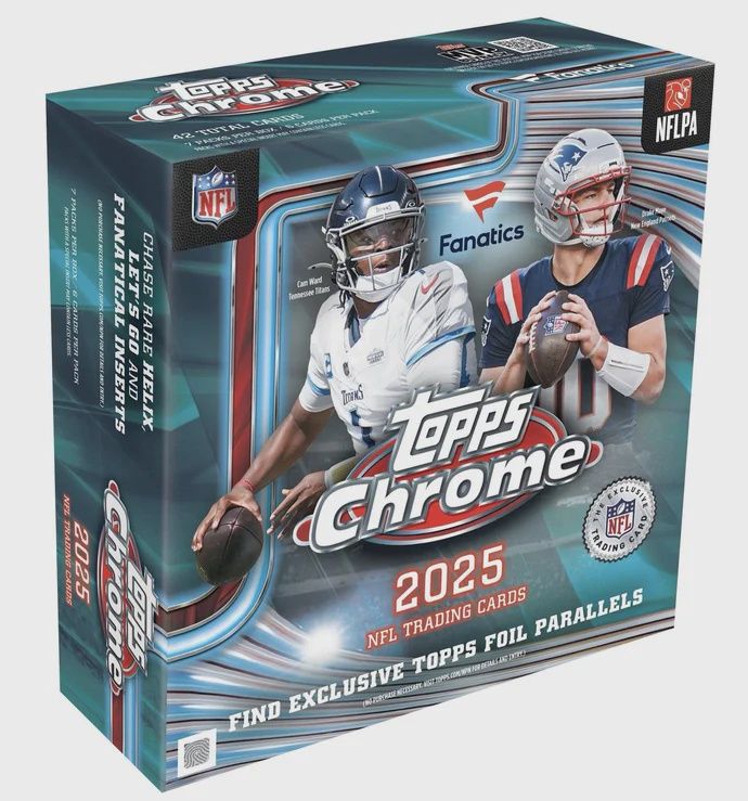 2025 Topps Chrome Football Mega box