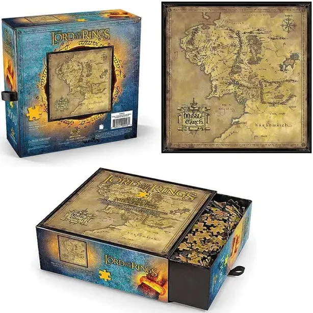 Lord of the Rings Map of Middle Earth 1000PC Puzzle
