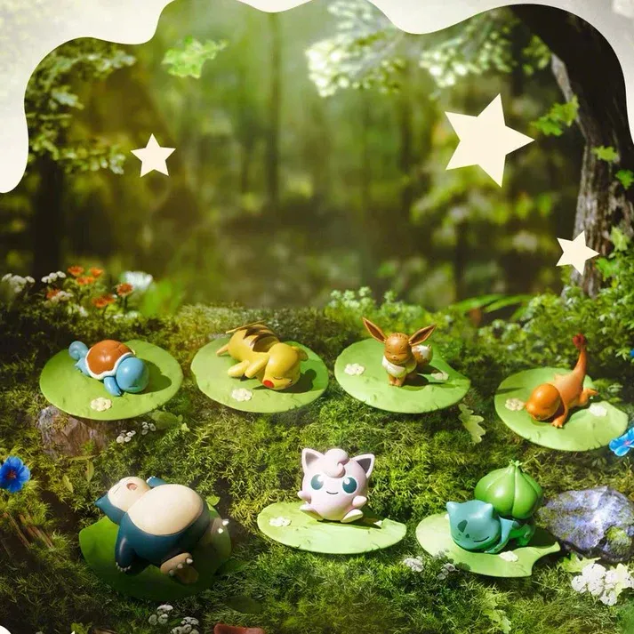 Pokémon Grassland Sleeping Figures – Chinese