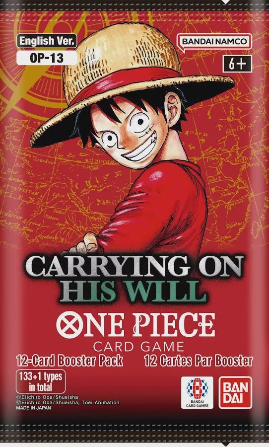 One Piece CG OP-13 Carry On His Will Booster Pack