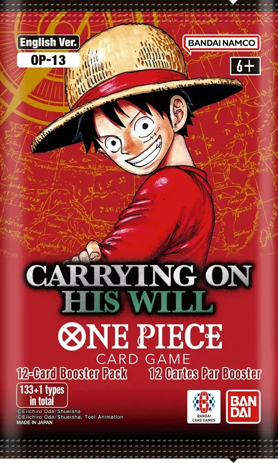One Piece CG OP-13 Carry On His Will Booster Pack