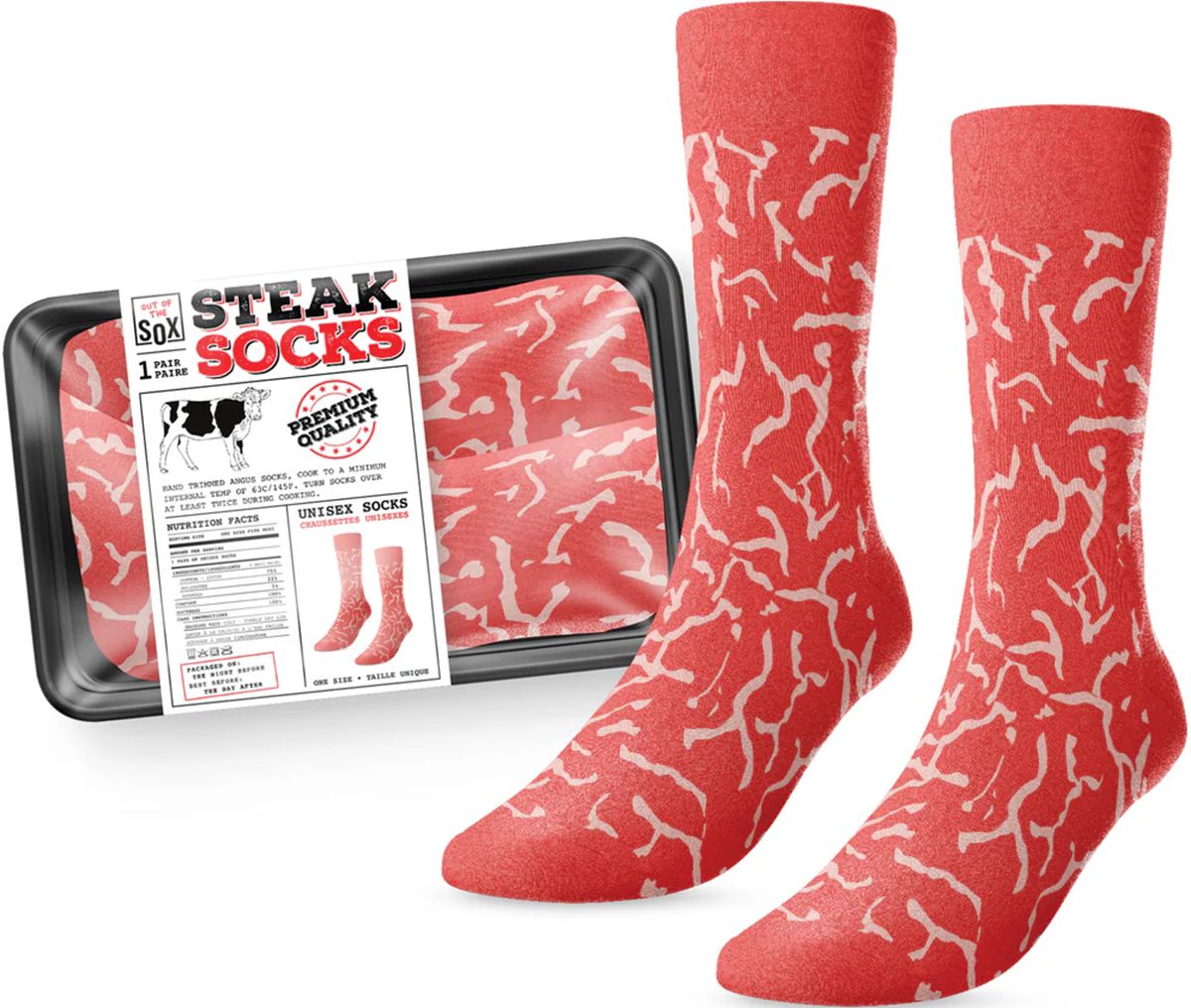 Grocery Store Meat Socks