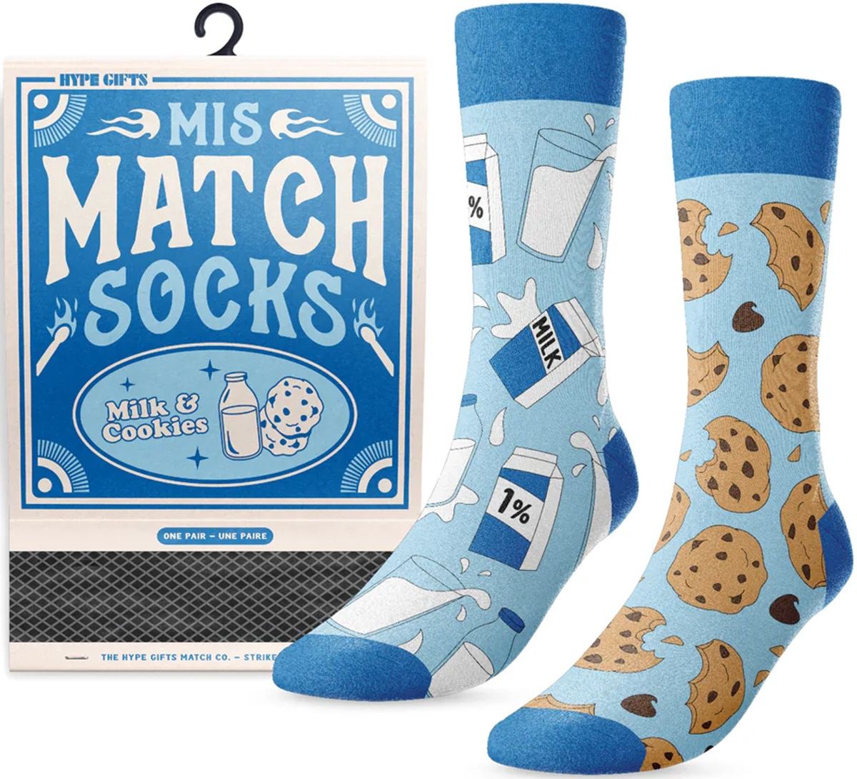 Mismatch Socks - Milk &amp; Cookies