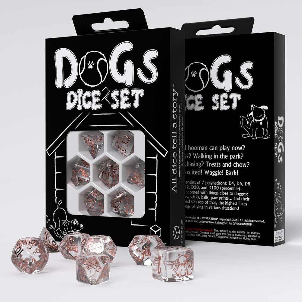 Dogs Dice Set Bubbles