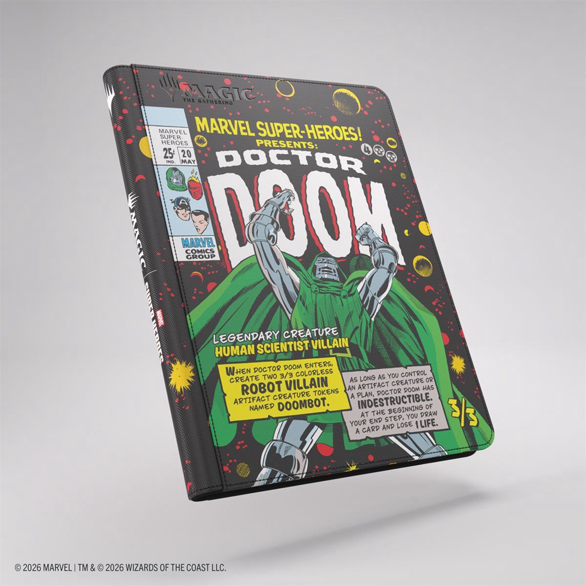 Binder: Magic: The Gathering: Marvel Super Heroes: Zip-Up Album 18-Pkt:, Design: Doc D / Spider-Man Pan
