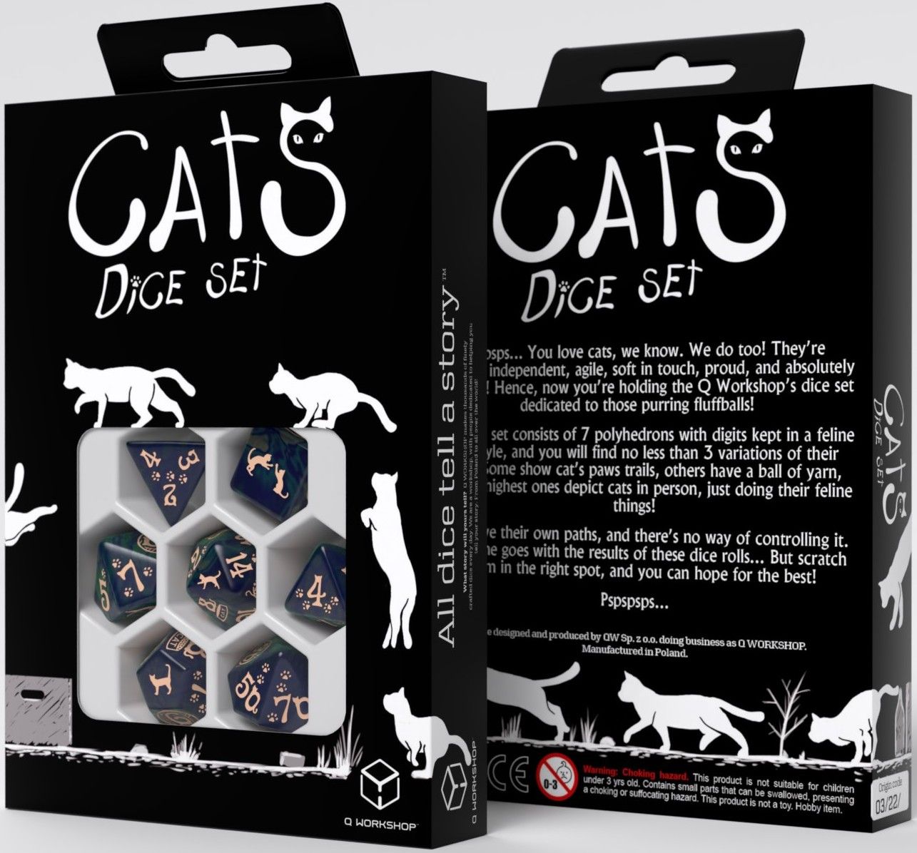 Cat Dice Set - Mittens