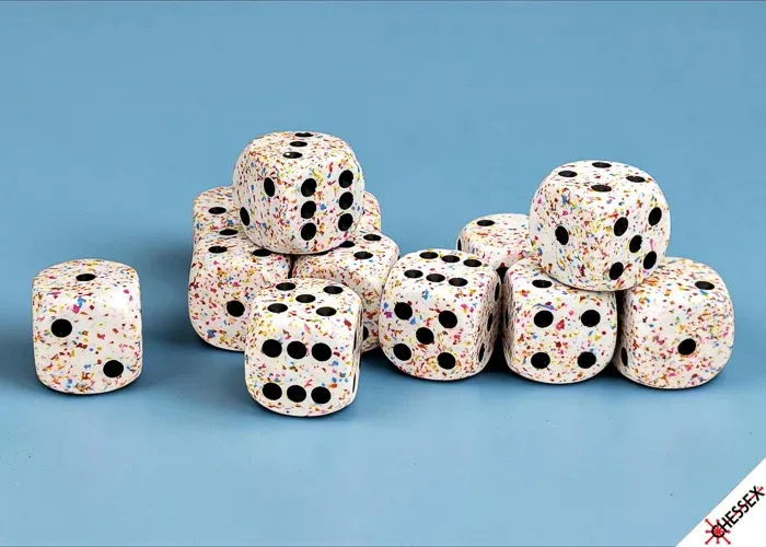 Speckled 12MM/16MM D6 Chessex Dice ASST