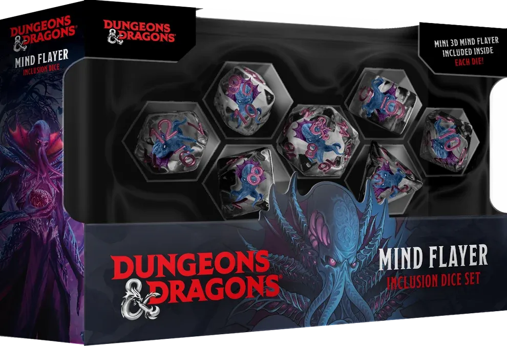 DND Mind Flayer Resin Dice Set