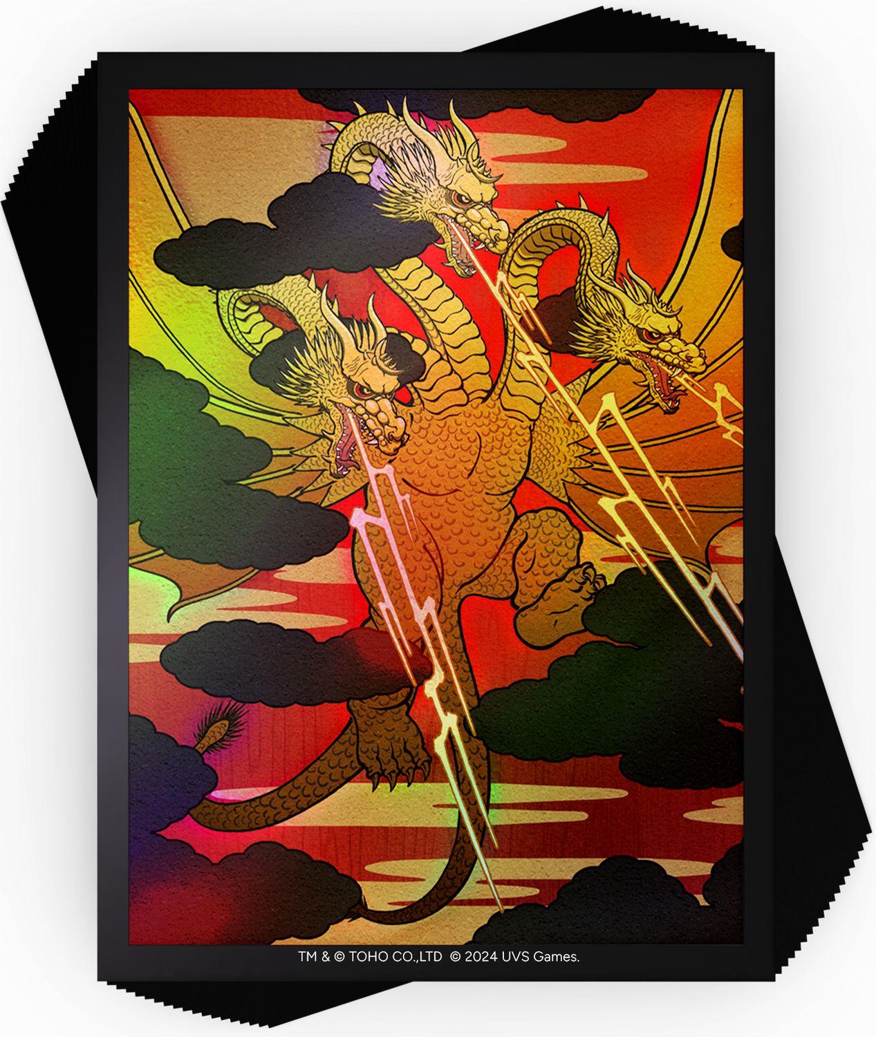 Godzilla Sleeves:, Design: Ghidorah 100ct