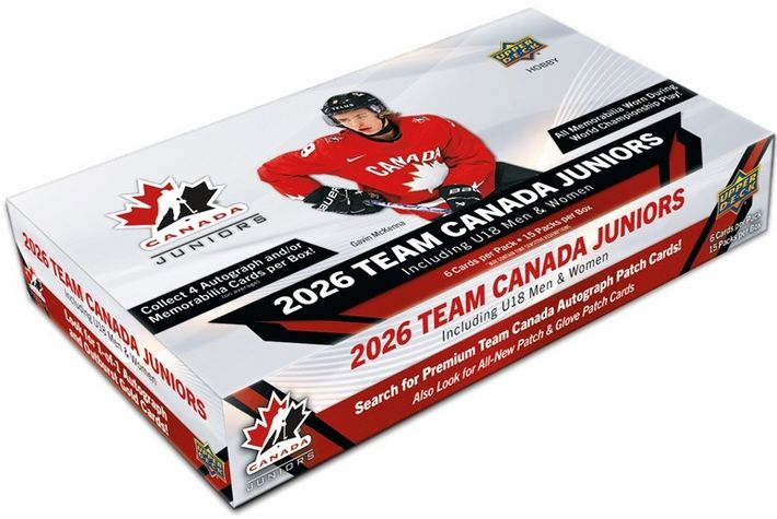 2026 Upper Deck Team CANADA Juniors Hockey Hobby Box