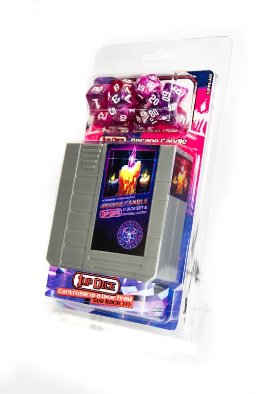 1UP-Dice Arcane Candle Polyhedral Dice Set