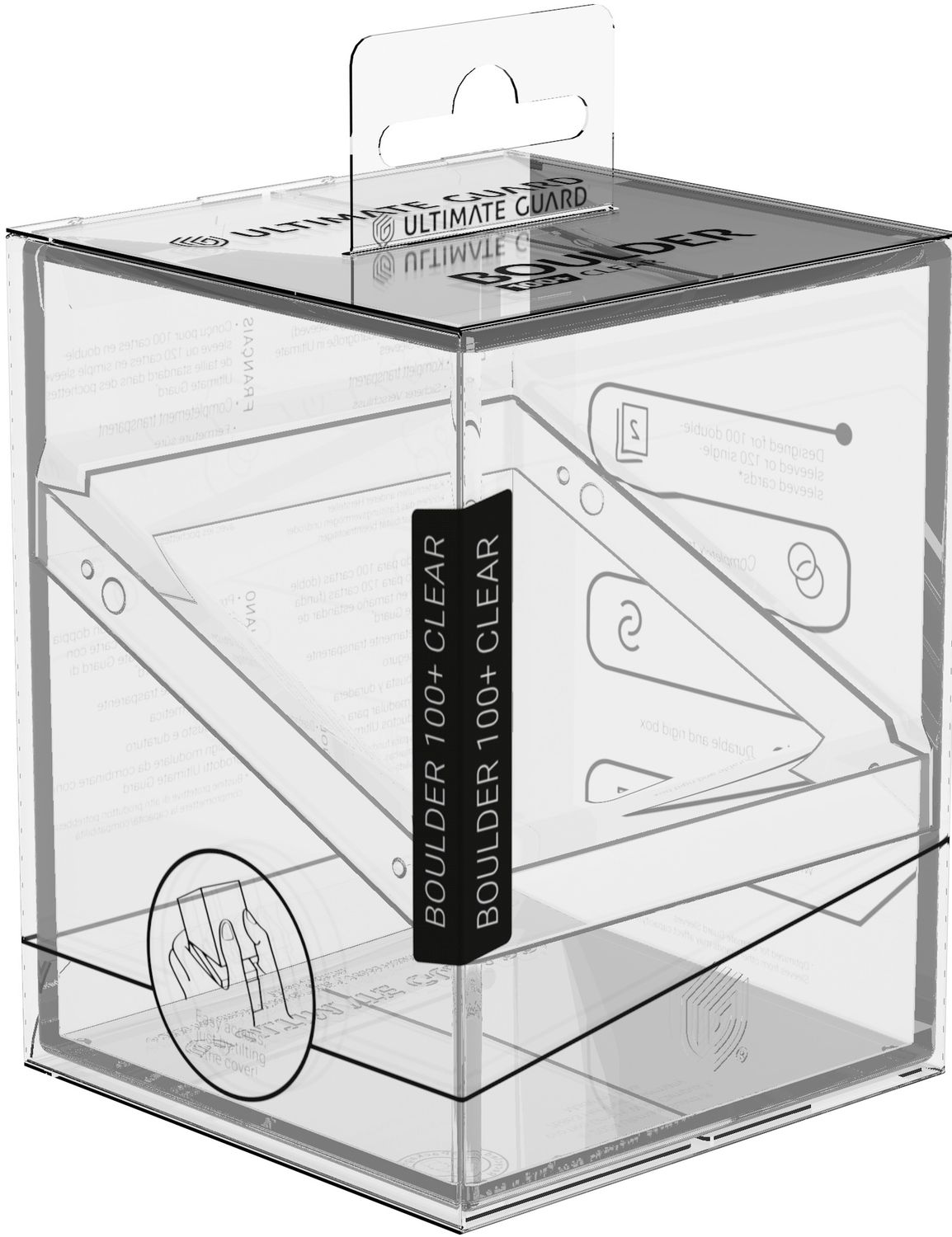 UG DECK CASE BOULDER 100+ CLEAR TRANSPARENT